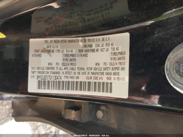 3MYDLBZV7GY130474 Scion p5v