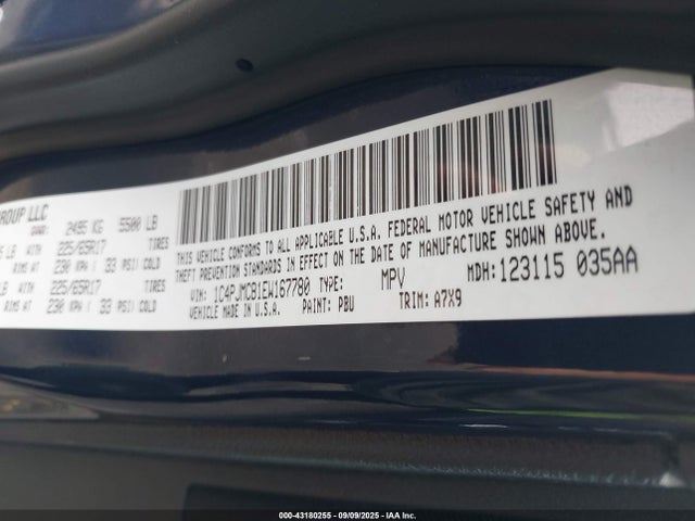 Jeep Cherokee 2014 1C4PJMCB1EW167780 Image 9