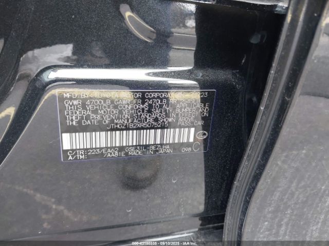 2024 LEXUS IS 350 JTHGZ1B2XR5075215 Photo 8