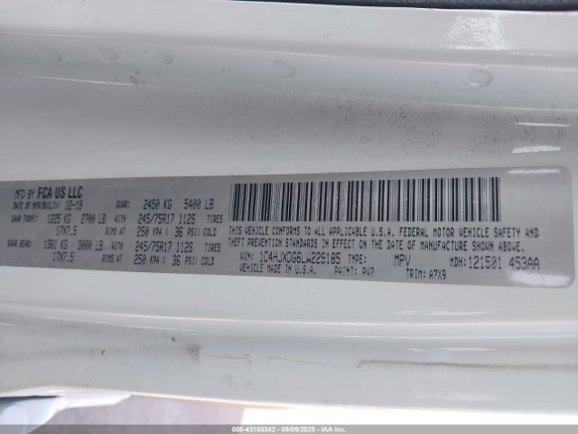 2020 JEEP WRANGLER UNLIMITED 1C4HJXDG6LW229185 Photo 8