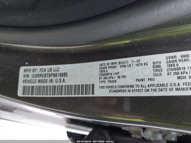 2023 RAM 1500 1C6RREBT6PN619885 Photo 8