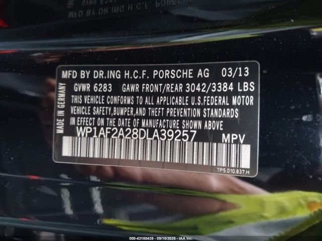 2013 PORSCHE CAYENNE WP1AF2A28DLA39257 Photo 8