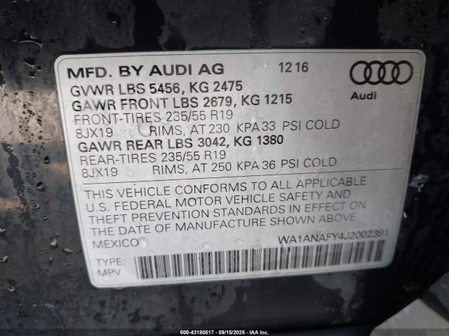 2018 AUDI Q5 WA1ANAFY4J2002391 Photo 8