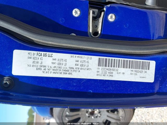 2019 CHRYSLER 300 2C3CCAAG9KH565162 Photo 8