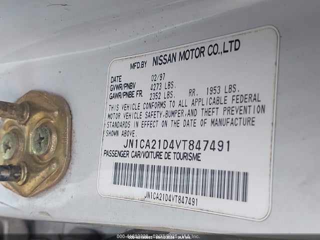 1997 NISSAN MAXIMA JN1CA21D4VT847491 Photo 8