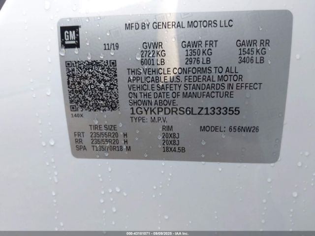 2020 CADILLAC XT6 1GYKPDRS6LZ133355 Photo 8