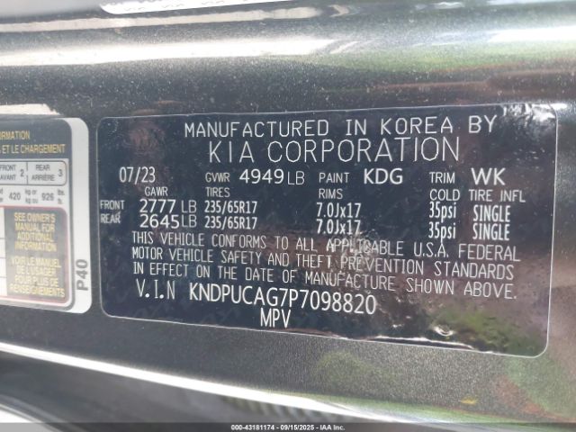 2023 KIA SPORTAGE HYBRID KNDPUCAG7P7098820 Photo 8