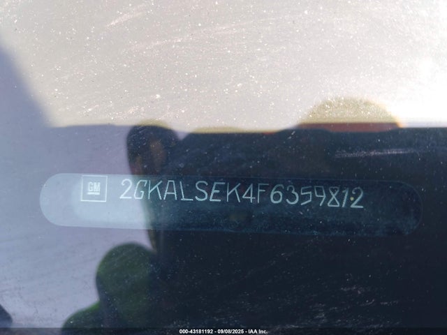 2GKALSEK4F6359812 GMC lea - flex fuel (gas/alc), aluminum, ho,