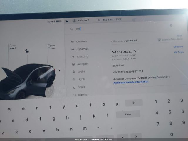 2023 TESLA MODEL Y 7SAYGAEE9PF971859 Photo 6