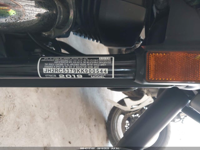 JH2RC5379KK900544 Honda 2019