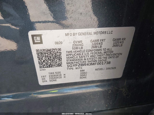 2021 CADILLAC XT4 1GYFZBR43MF001738 Photo 8