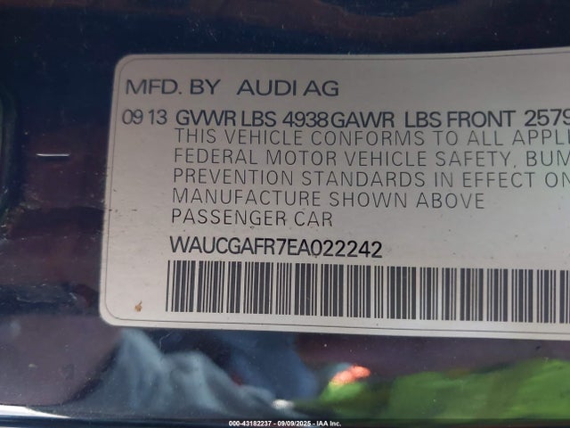 2014 AUDI S5 WAUCGAFR7EA022242 Photo 8