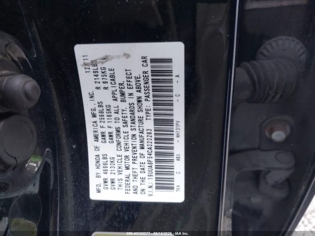 2012 ACURA TL 19UUA8F54CA020283 Photo 8