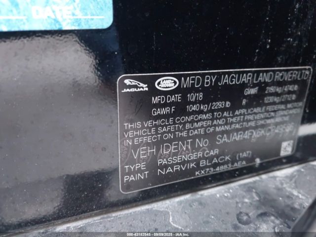 2019 JAGUAR XE SAJAR4FX6KCP49586 Photo 8