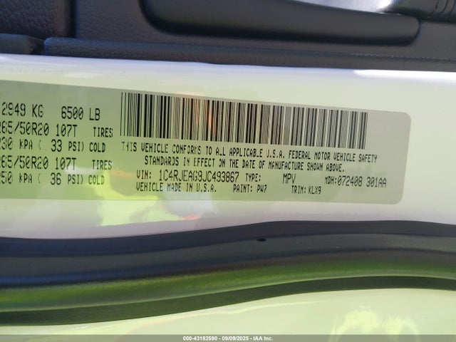1C4RJEAG9JC493867 Jeep 2018