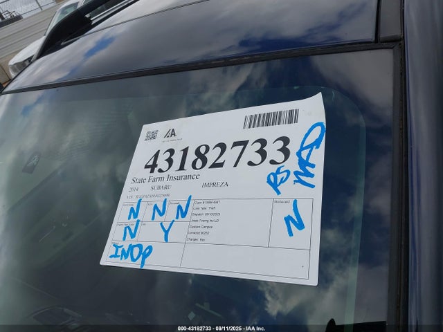 Продажа на аукционе авто 2014 Subaru Impreza 2.0i Sport Limited, vin: JF1GPAU65EH225690, номер лота: 43182733