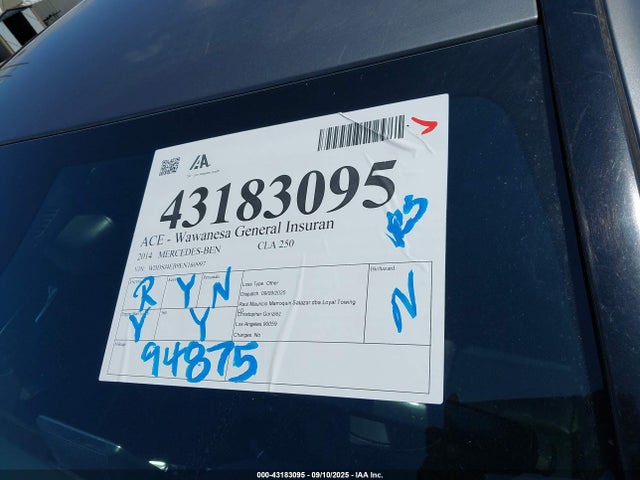 WDDSJ4EB9EN160997 Mercedes-Benz CLA-Class