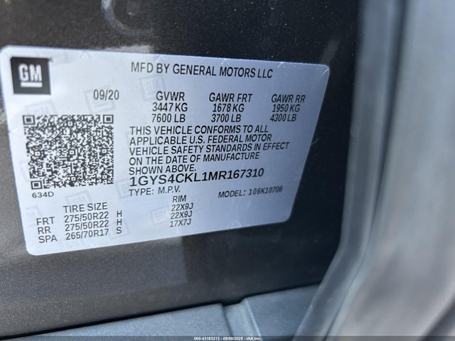 2021 CADILLAC ESCALADE 1GYS4CKL1MR167310 Photo 8