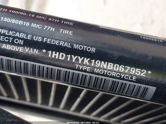 1HD1YYK19NB067952 Harley-Davidson Street Bob 114