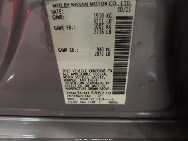1N4AL3APXFC588219 Nissan 2015