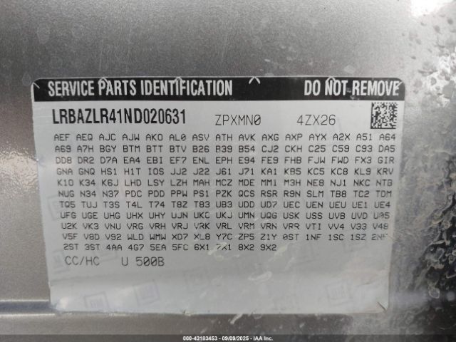 2022 BUICK ENVISION LRBAZLR41ND020631 Photo 8