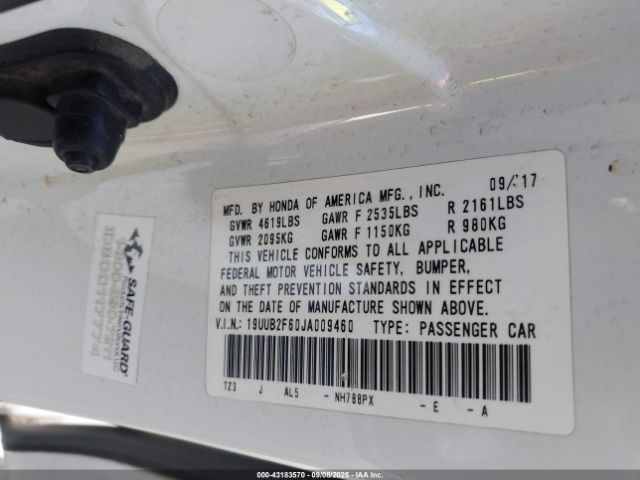 2018 ACURA TLX 19UUB2F60JA009460 Photo 8
