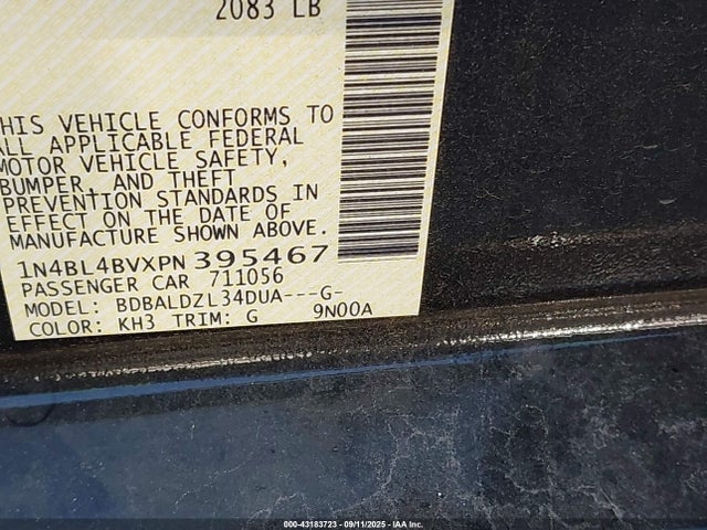 Nissan 2023 2023 1N4BL4BVXPN395467 Image 9