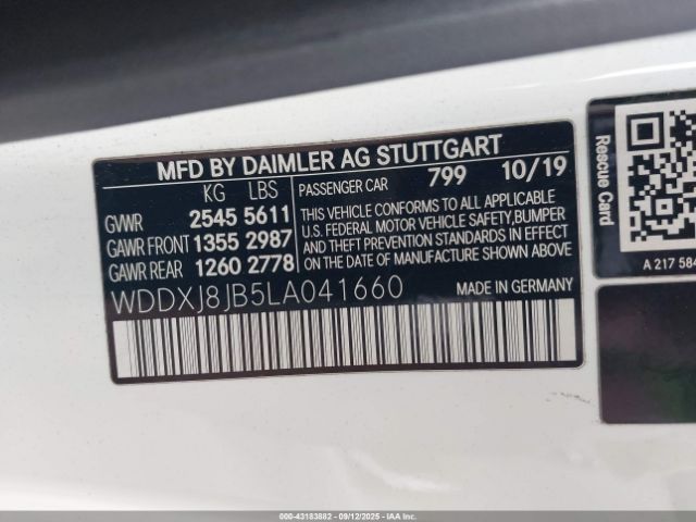 2020 MERCEDES-BENZ AMG S 63 WDDXJ8JB5LA041660 Photo 8