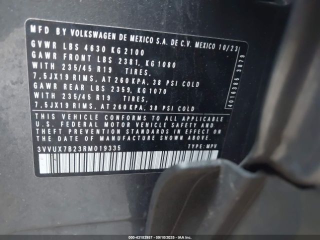 2024 VOLKSWAGEN TAOS 3VVUX7B23RM019335 Photo 8