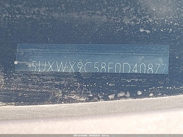 5UXWX9C58E0D40877 BMW X3