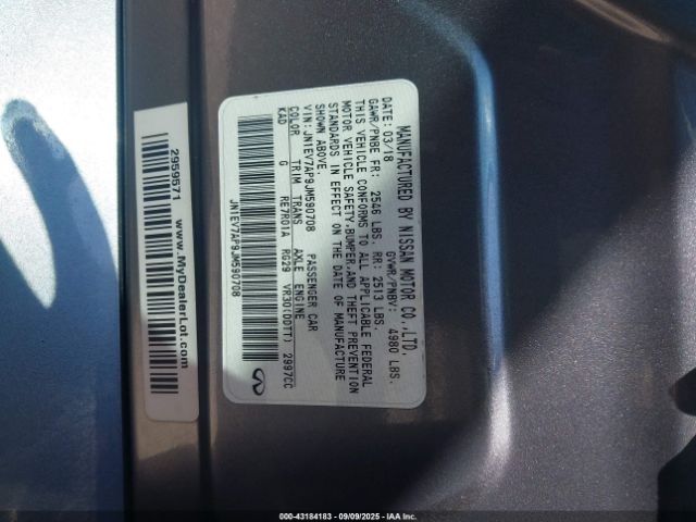 2018 INFINITI Q50 JN1EV7AP9JM590708 Photo 8