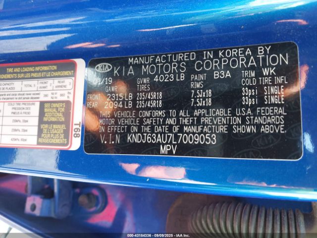 2020 KIA SOUL KNDJ63AU7L7009053 Photo 8