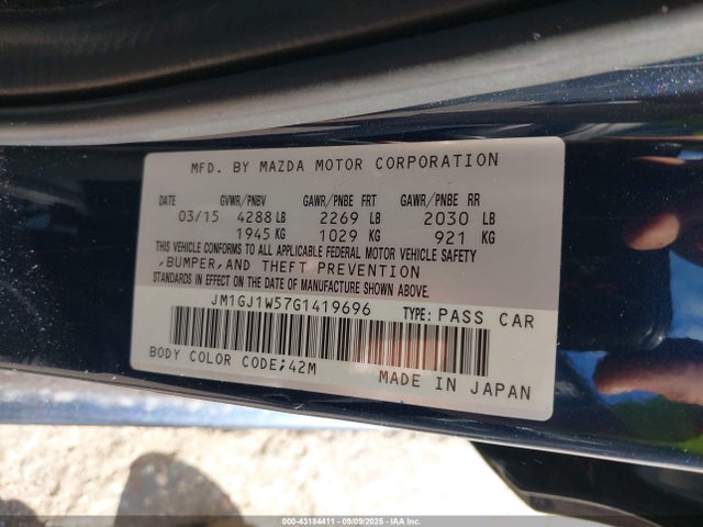 Mazda py 2016 JM1GJ1W57G1419696 Image 9