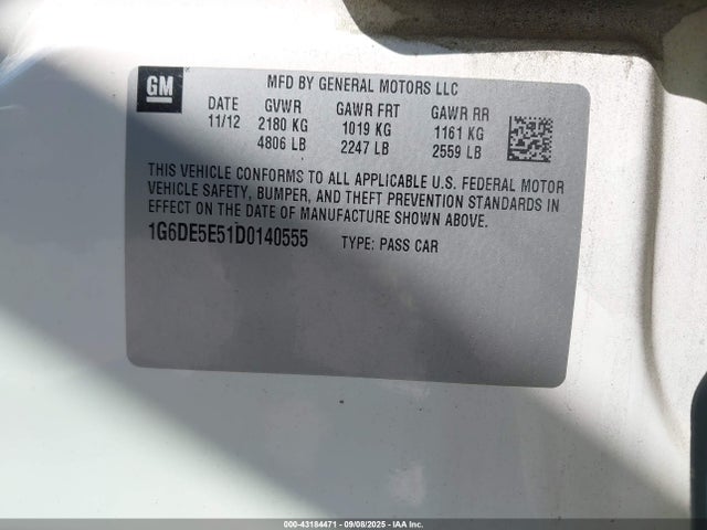 2013 CADILLAC CTS 1G6DE5E51D0140555 Photo 8