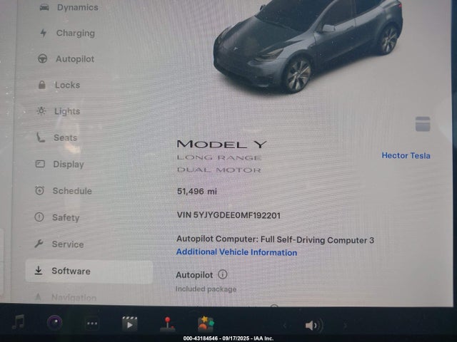 2021 TESLA MODEL Y 5YJYGDEE0MF192201 Photo 6