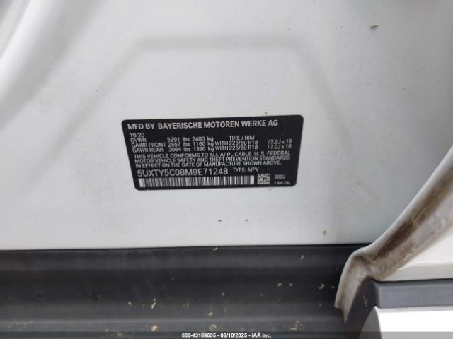 2021 BMW X3 5UXTY5C08M9E71248 Photo 8