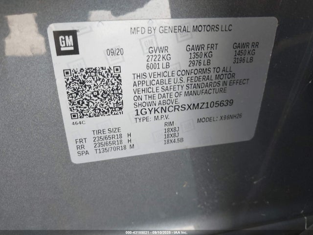 2021 CADILLAC XT5 1GYKNCRSXMZ105639 Photo 8
