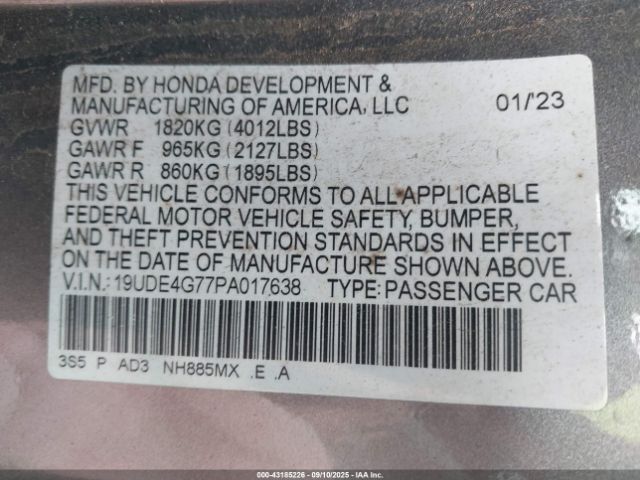 2023 ACURA INTEGRA 19UDE4G77PA017638 Photo 8