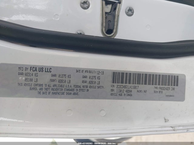 Dodge Charger 2020 2C3CDXBG1LH116817 Image 9
