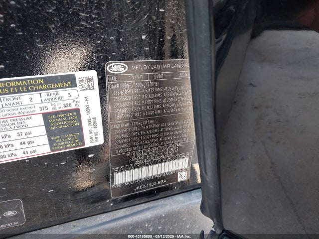 SALWR2RV7KA833648 Land Rover aj126