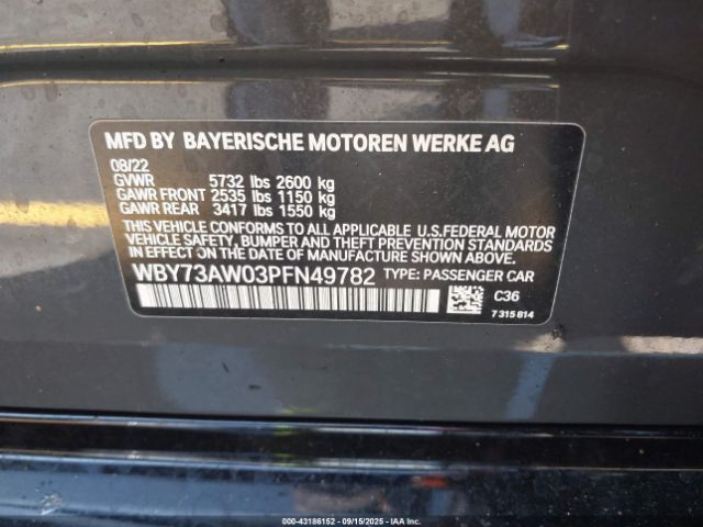 2023 BMW I4 WBY73AW03PFN49782 Photo 8