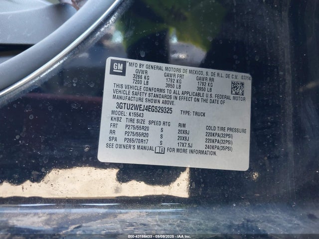 3GTU2WEJ4EG529325 GMC l86 - vvt, afm, e85 max, aluminum