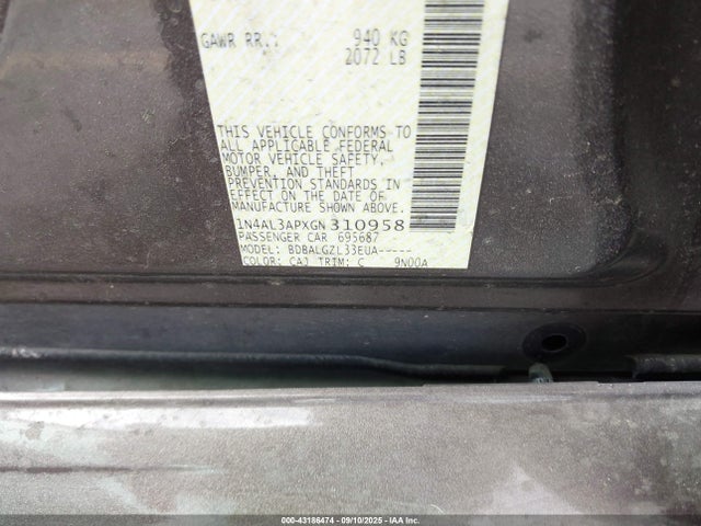 1N4AL3APXGN310958 Nissan Altima