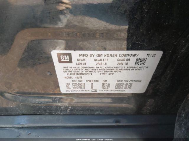 2021 BUICK ENCORE KL4CJESB6MB332874 Photo 8