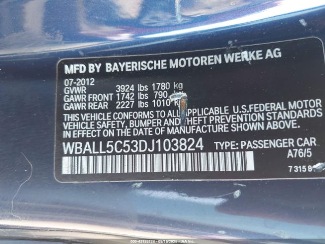 2013 BMW Z4 WBALL5C53DJ103824 Photo 8