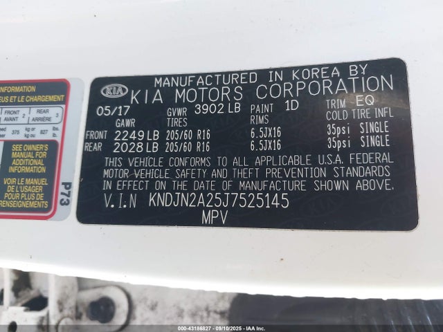 KNDJN2A25J7525145 KIA g