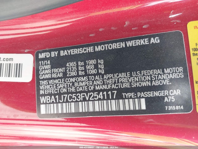 WBA1J7C53FV254117 BMW M235I