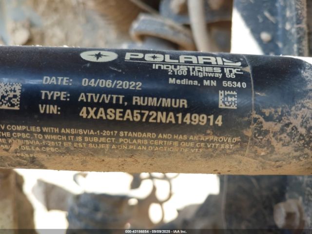 2022 POLARIS SPORTSMAN 4XASEA572NA149914 Photo 9