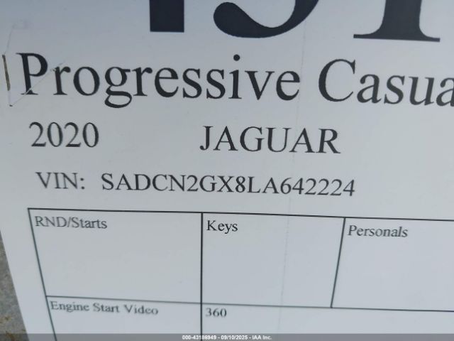 2020 JAGUAR F-PACE SADCN2GX8LA642224 Photo 8