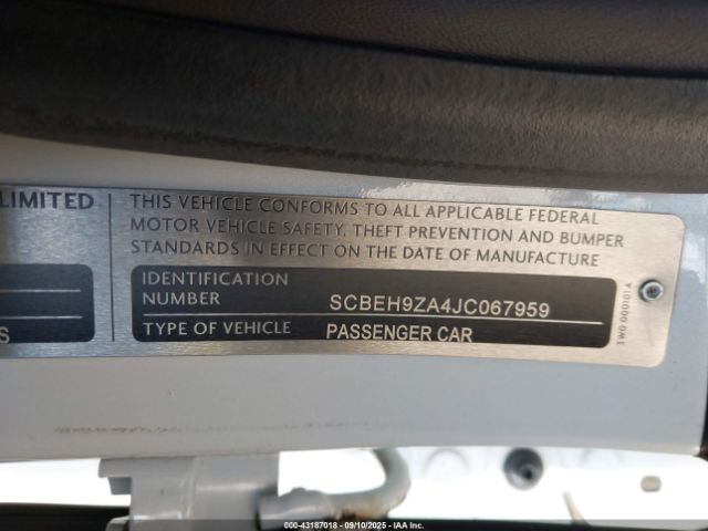 2018 BENTLEY FLYING SPUR SCBEH9ZA4JC067959 Photo 8